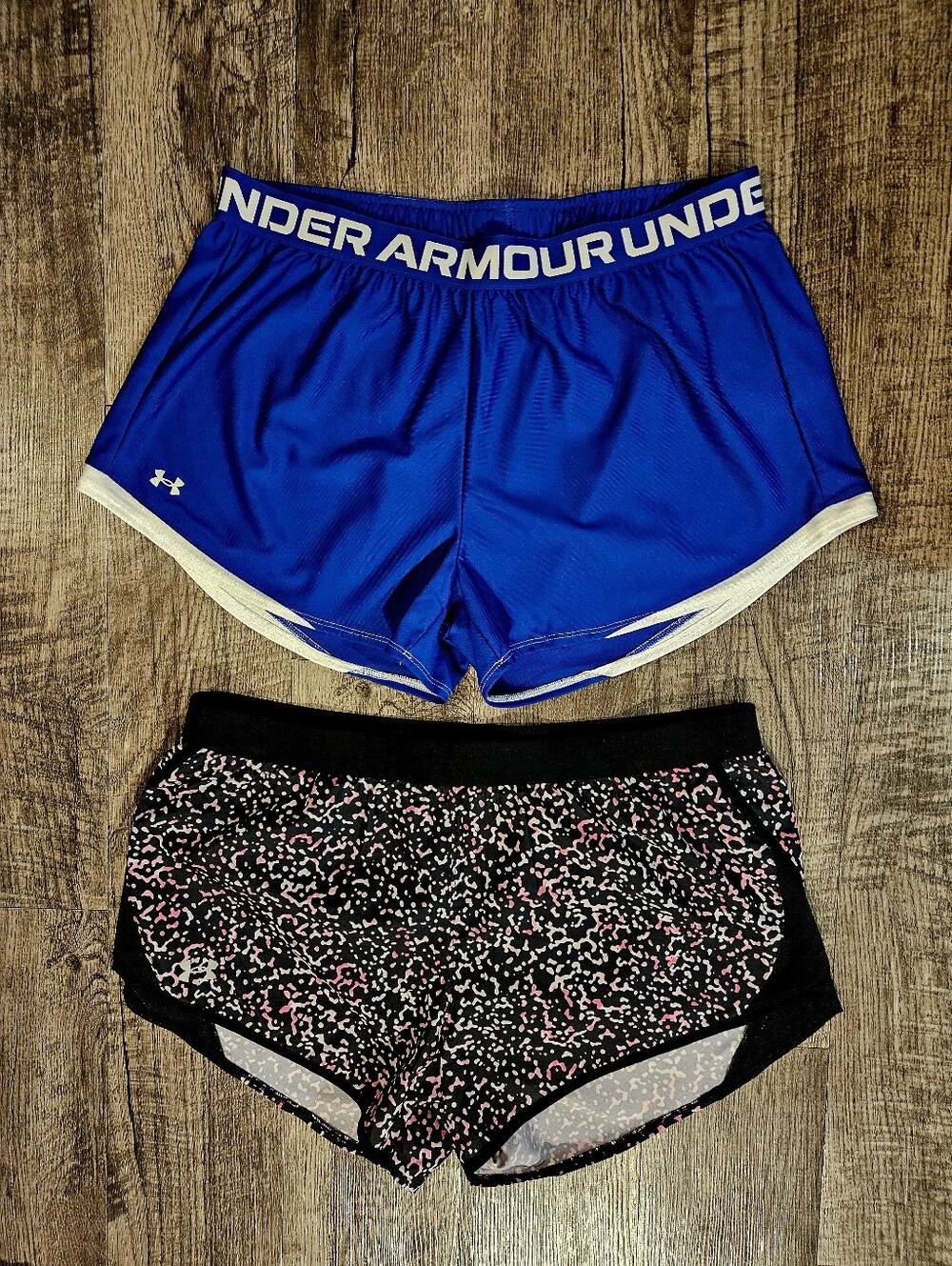 NWT Under Armour Bundle Of #2 Blue & Wht And Pink & Blk Both Size XL
